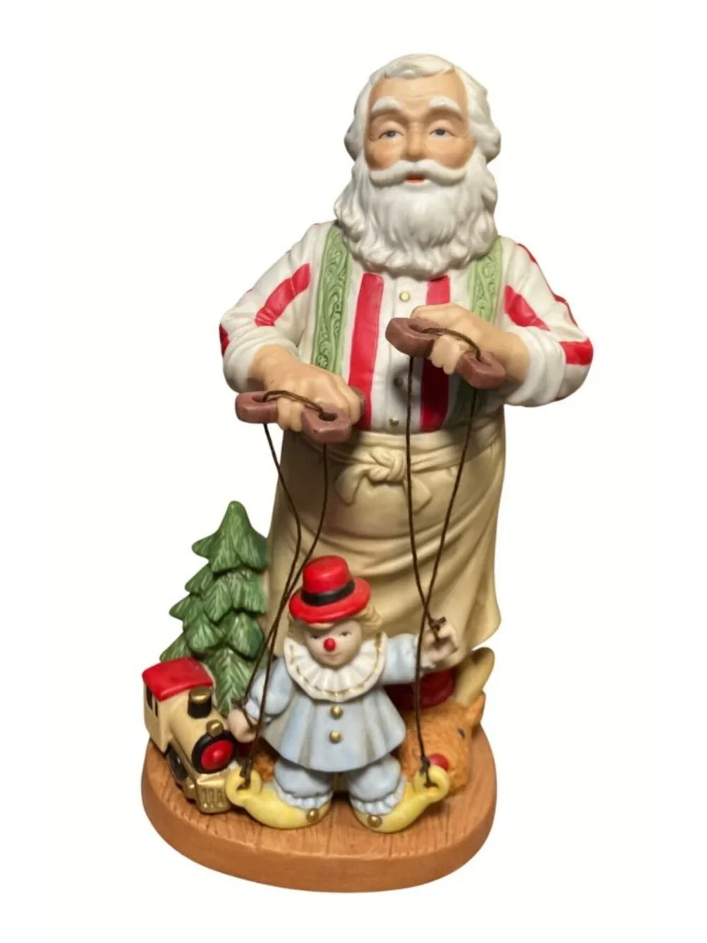 Santas Puppet Show Figurine Home Interiors Collectible Holiday Decor 1997